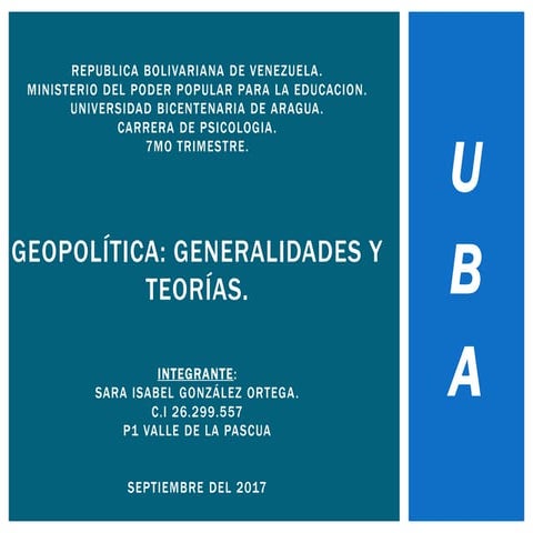 geopolitica (generalidades y teoria)