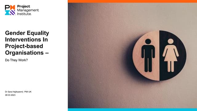 Sara Hajikazemi 'Gender Equality Interventions In Project based Organisations...