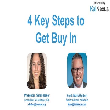 4 Key Steps to Get Buy-In