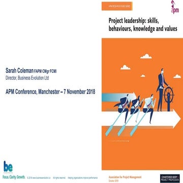 Sarah Coleman & Tom Frost: Project Leadership and Delivery Performance