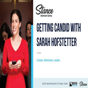 STANCE // Sarah Hofstetter