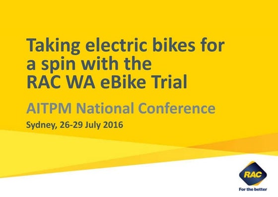 Taking electric bikes for a spin