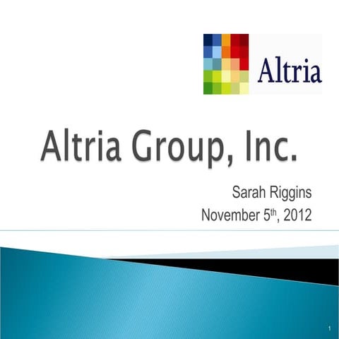 Sarah riggins  altria group inc.