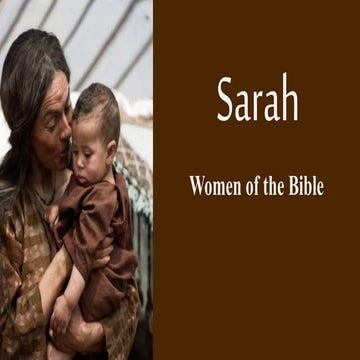 Women of the Old Testament, part 3: Sarah 