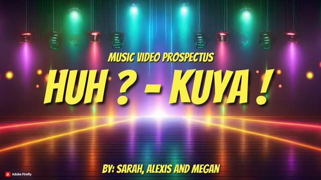 Sarah V Ramlagan Music Video Treatment for HUH-KUYA