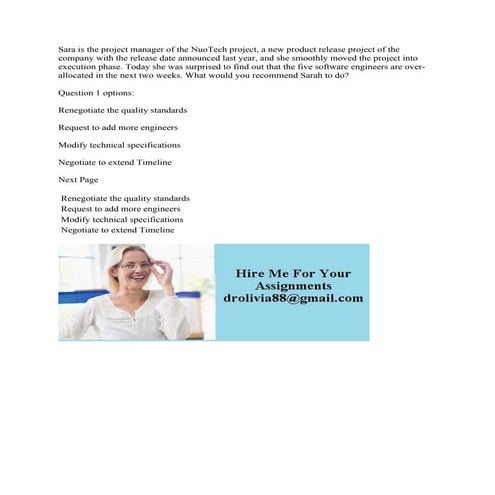 Sara is the project manager of the NuoTech project- a new product rele.pdf