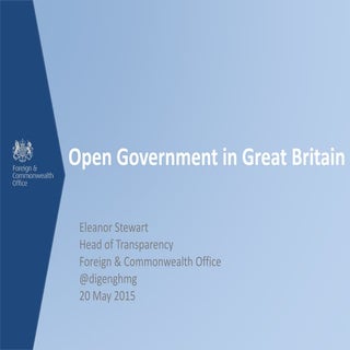 Open Government in Great Britain