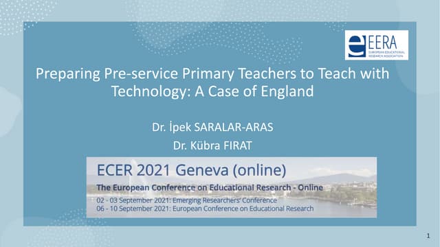 Preparing Pre-service Primary Teachers to Teach with Technology: A Case of En...