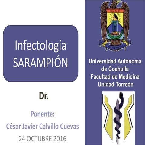 Sarampión infectología