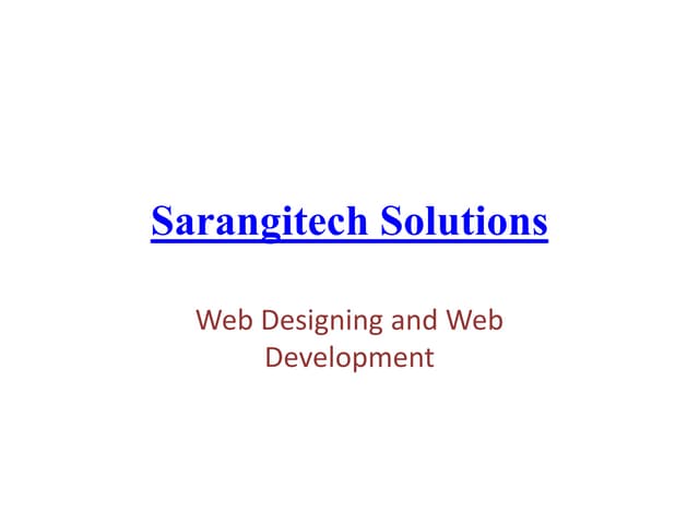 Sarangitech solutions