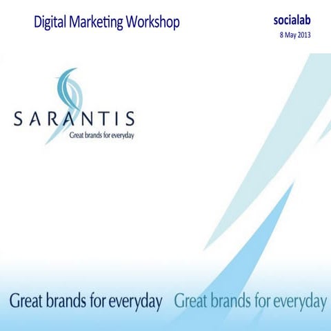 Social Media Workshop for Sarantis