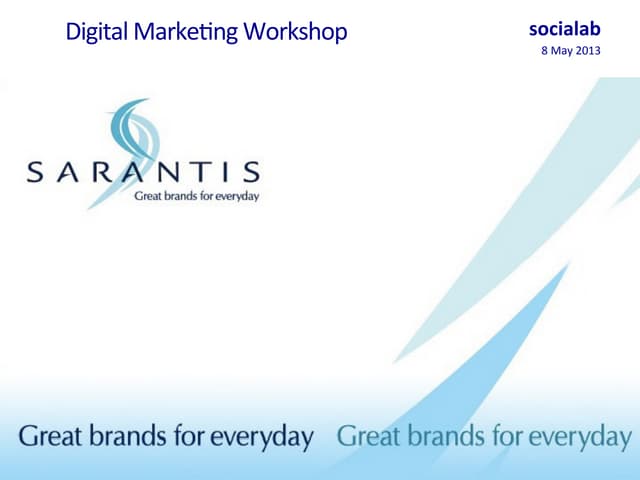 Social Media Workshop for Sarantis