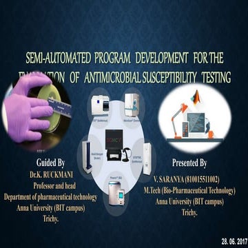 EVALUATION OF ANTIMICROBIAL SUSCEPTIBILITY TESTING | PPT