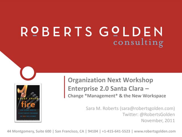 Managing change for the next generation organization