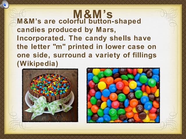 Sara's m&m slideshow