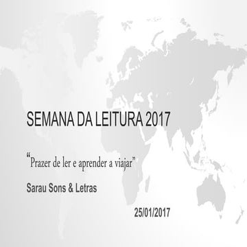 Sarau sons &amp; letras semana da leitura 2017