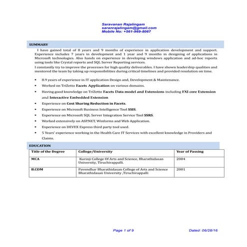 Saravanan rajalingam