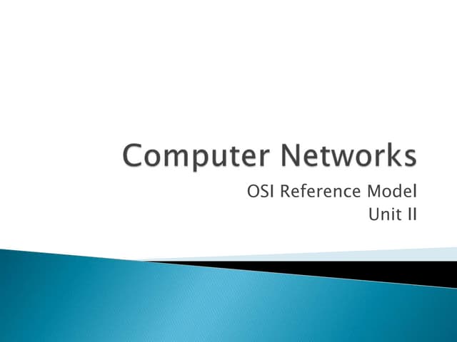 Sargation university's open system interconnection