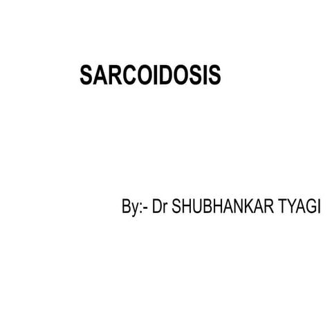 sarcoidosis chest xray and hrct findings