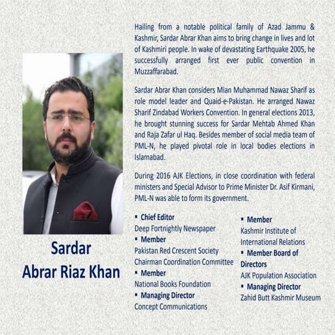 Sardar Abrar Riaz Khan | PPTX