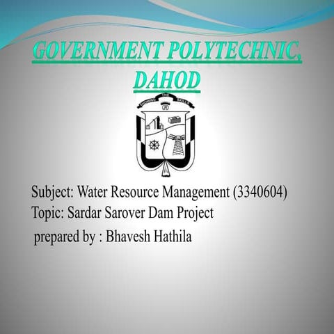 Sardar sarovar dam project