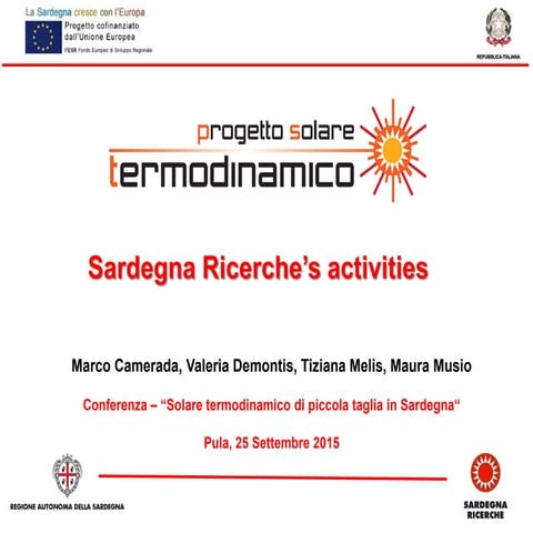 Sardegna Ricerche - Luca Contini | PDF
