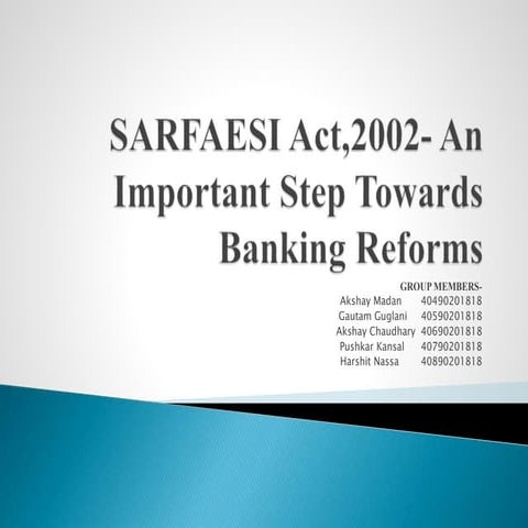 Sarfaesi act ppt