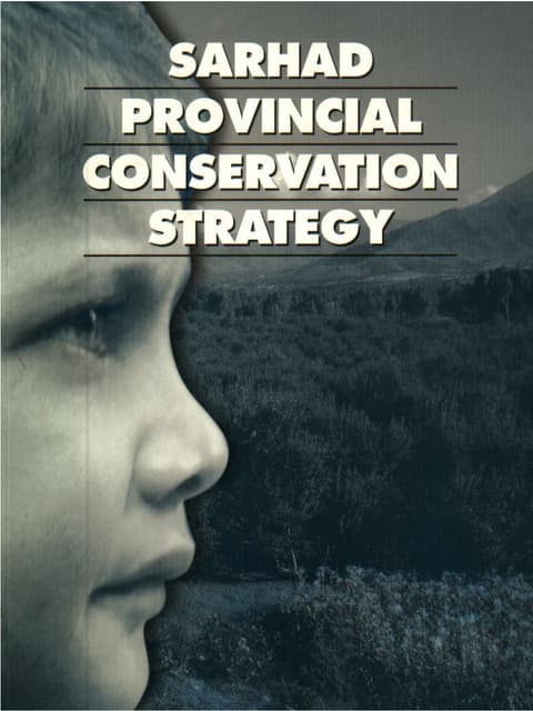 Sarhad conservation strategy
