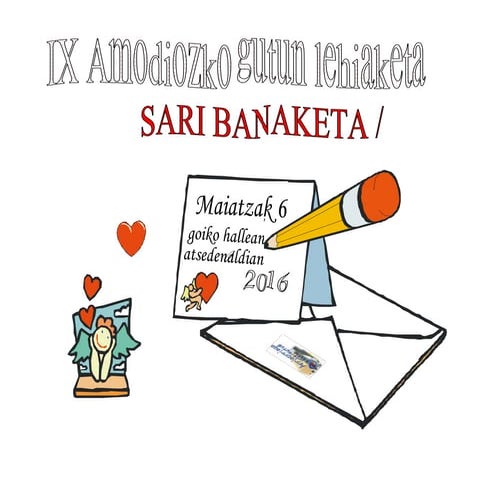 IX Amodio gutunen lehiaketa-Sari banaketa kartela