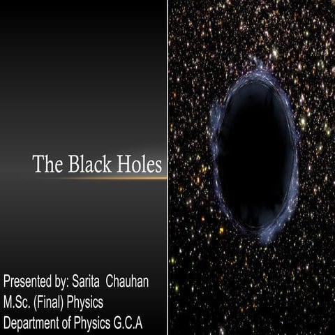 Sarita chauhan seminar on black hole