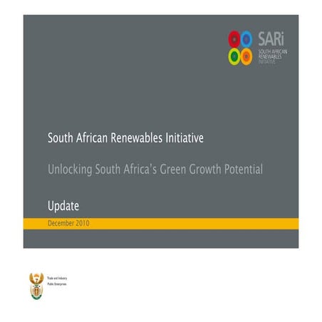 Zadek_South African Renewables Initiative_Update Briefing