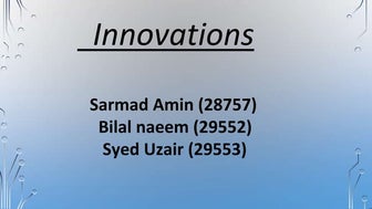 Innovation in Computer Science 