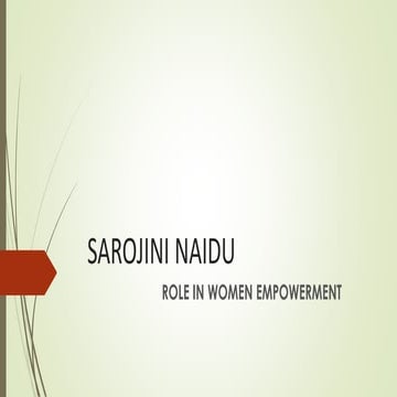 Sarojini Naidu