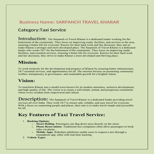 "Comprehensive Guide to Hassle-Free Taxi Travel"