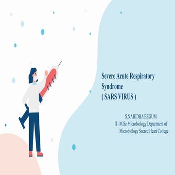 sars virus ( severe acute respiratory syndrome).