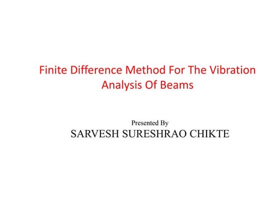 INTRODUCTION TO FINITE ELEMENT ANALYSIS | PPT