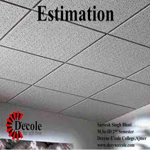 estimate (interior design student work)