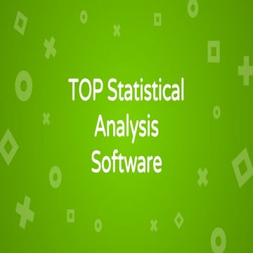 TOP Statistical Analysis Software