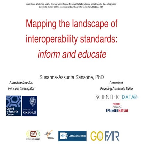 From BioSharing to FAIRsharing - mapping the standards landscape