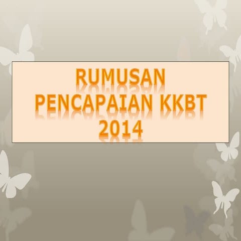 Sasaran kerja kkbt 2015