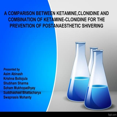 Comparison of drugs to prevent post anesthesia