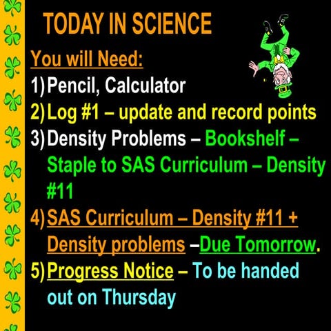 SAS Curriculum   Density #11-Day 3