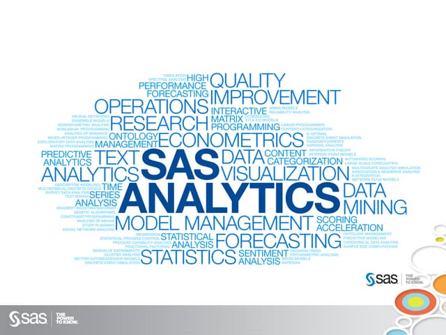 SAS Forum India - SAS Visual Analytics - 'Visualize This!'