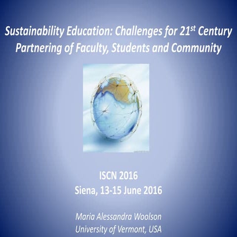 ISCN 2016: Working Group 3: Integration of Research, Teaching and Facilities