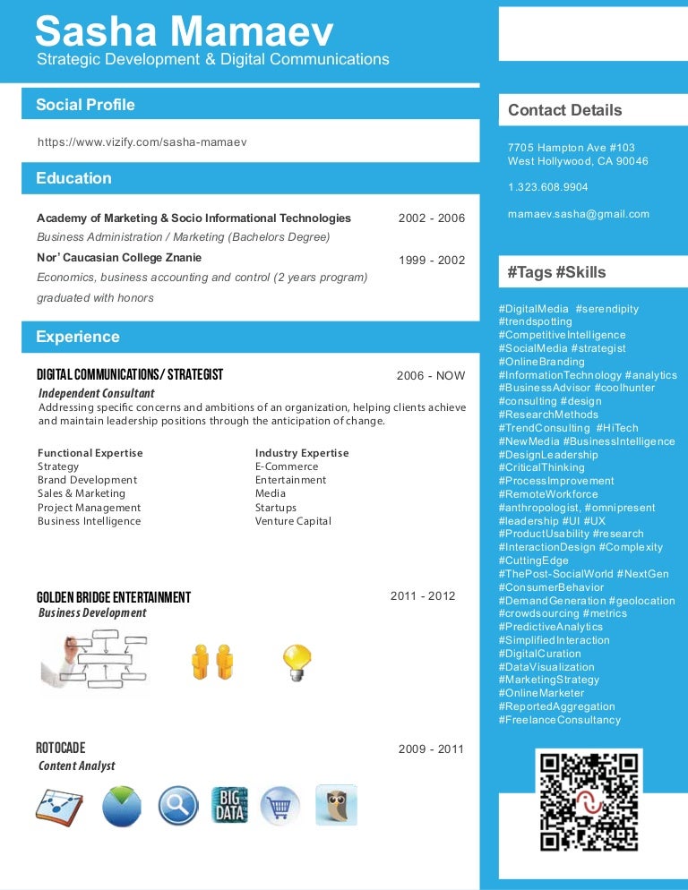 sasha mamaev digital communications strategist resume
