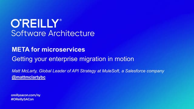 META for Microservices: Getting your enterprise migration in motion