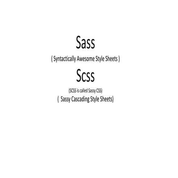 Sass | PPTX