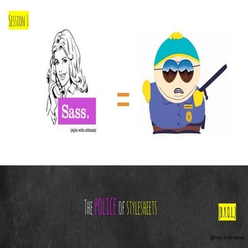 Sass introduction through the main concepts - 2016