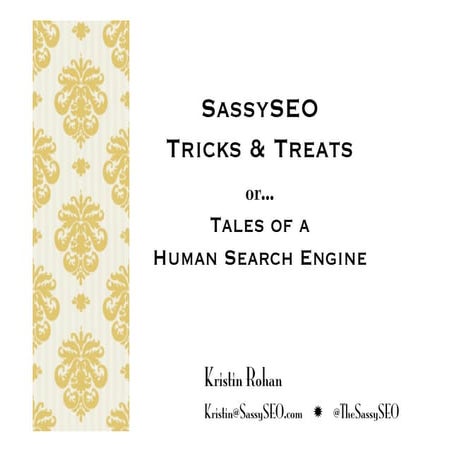 SassySEO Tales of a Human Search Engine