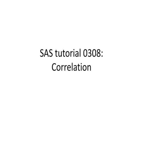 Sas tutorial 0308